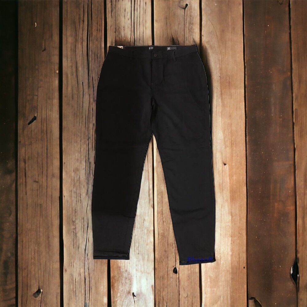 Brand New GAP Women's Comfortable Cotton Stretch Skinny Pant Size 16 Black